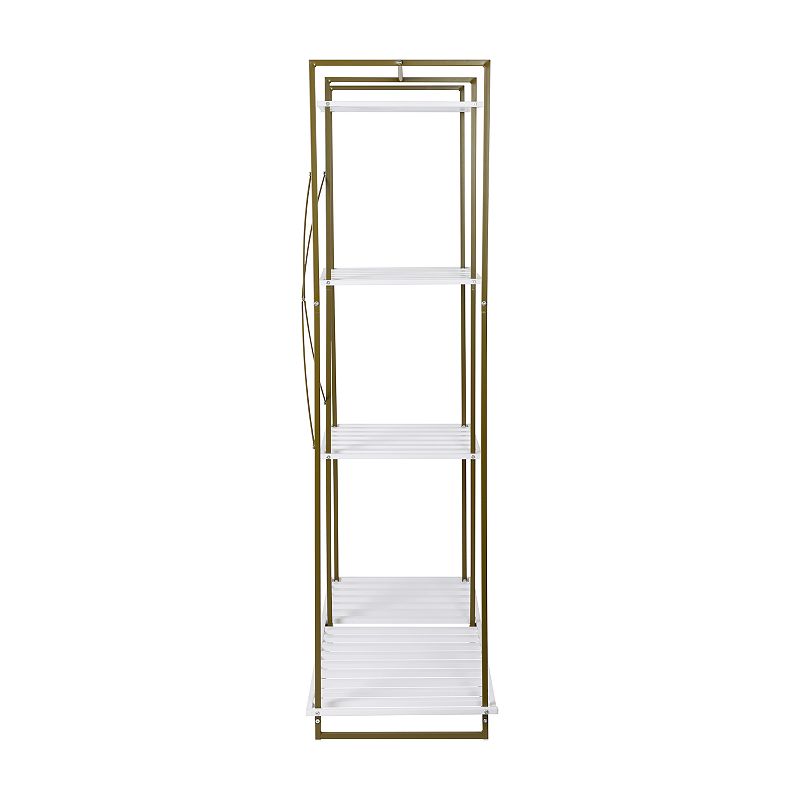 Honey-Can-Do Freestanding Open Metal Closet Wardrobe