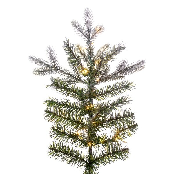 Vickerman 9' x 66 Frosted Douglas Fir Artificial PreLit Christmas Tree，Warm White 3mm Low Voltage LED Wide Angle Lights.