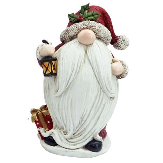 Transpac Resin 8 25 In Multicolored Christmas Chunky Gnome Figurine