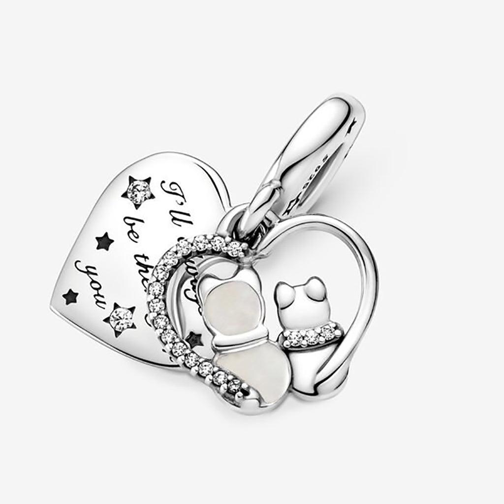 PANDORA  Cats & Hearts Dangle Charm