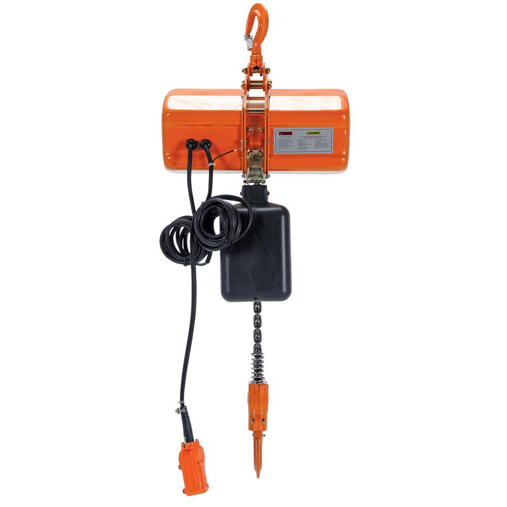 Vestil 4000 lbs. Capacity 1-Phase Economy Chain Hoist with Container H-4000-1