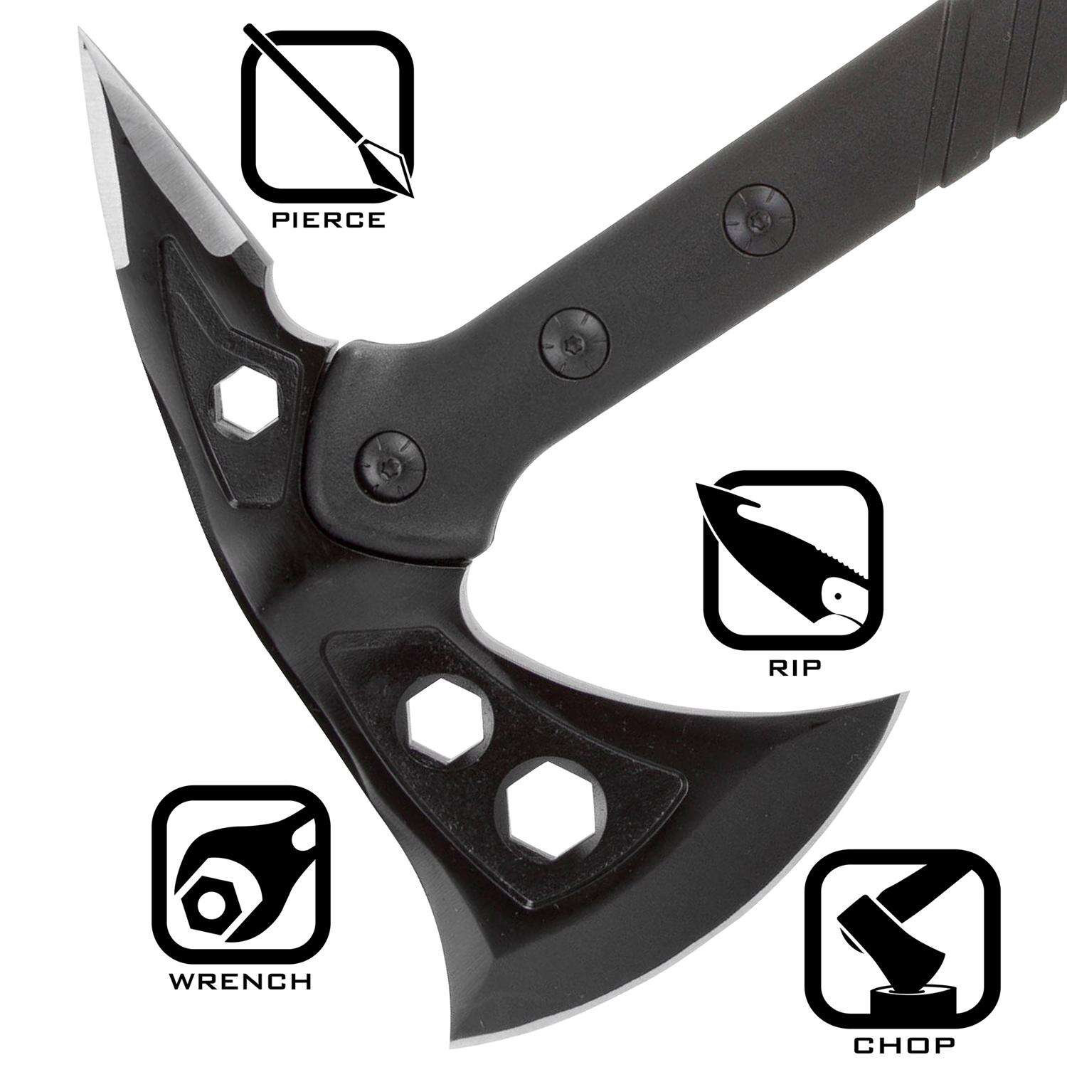 REAPR Double Bit Camp Axe 14.5 in. Nylon Handle