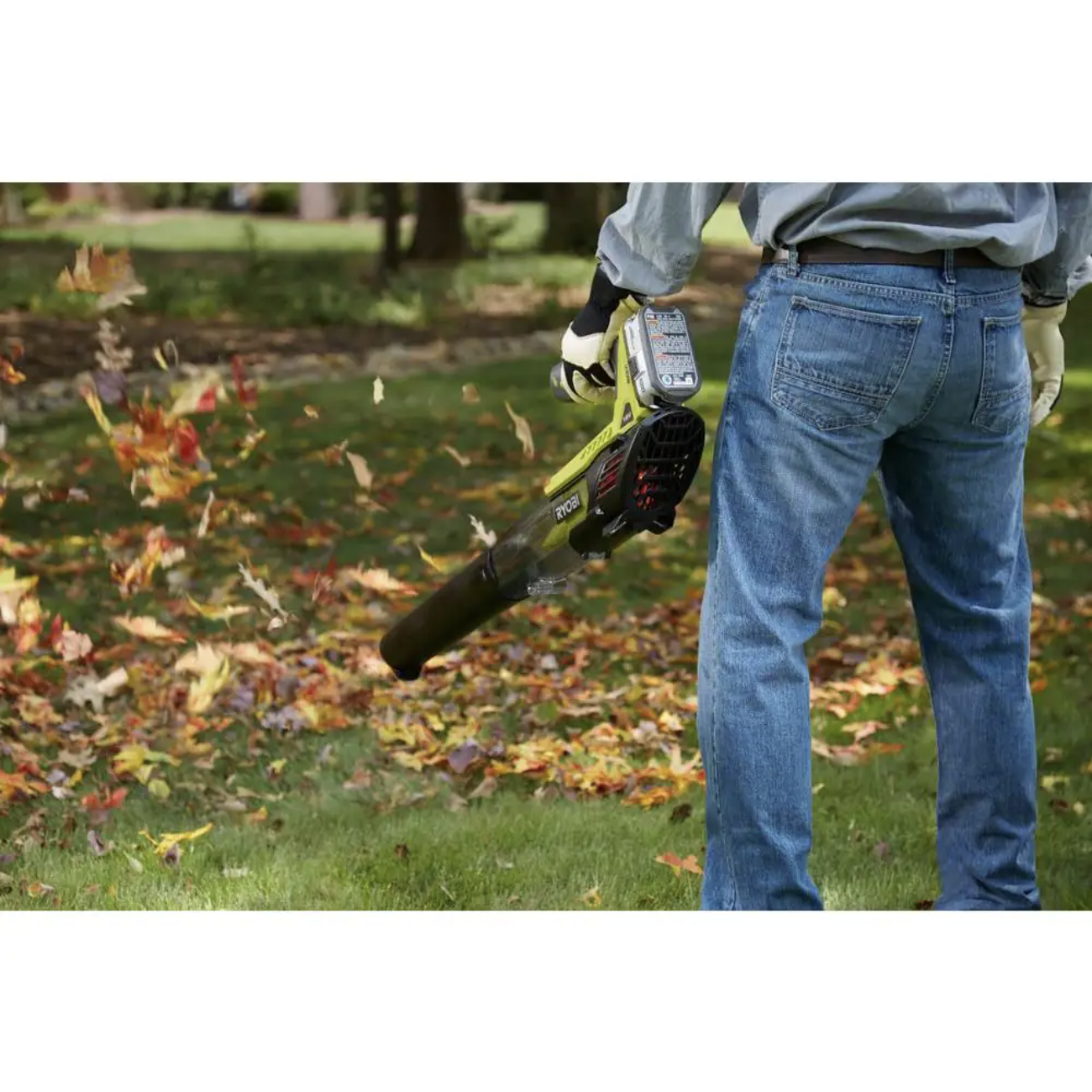 Ryobi ONE+ 18V 100 MPH 280 CFM Cordless Battery Variable-Speed Jet Fan Leaf Blower (Tool Only)