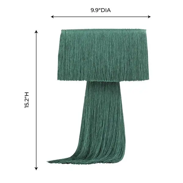 Atolla Emerald Tassel Table Lamp - 9.9