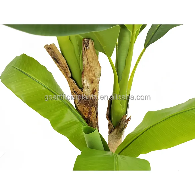 Customization Reality  Plastic 180Cm Artificial Banana Leaves For Indoor Outdoor Decoration Artificial Trees