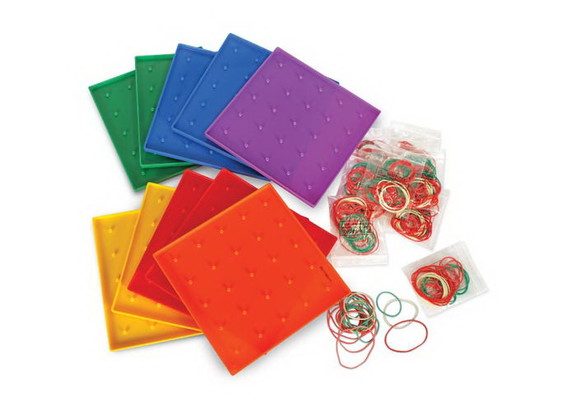 Learning Resources LER0153 Geoboards  5 x 5 Pin (S...