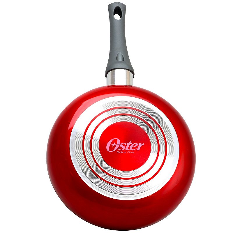 Oster Cocina Herscher 8 Inch Aluminum Frying Pan in Red