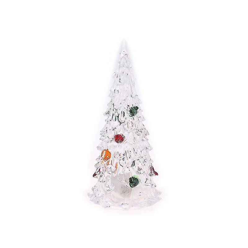 Mini Christmas Tree Led Light Ornament Dollhouse Christmas Tree Colorful Light