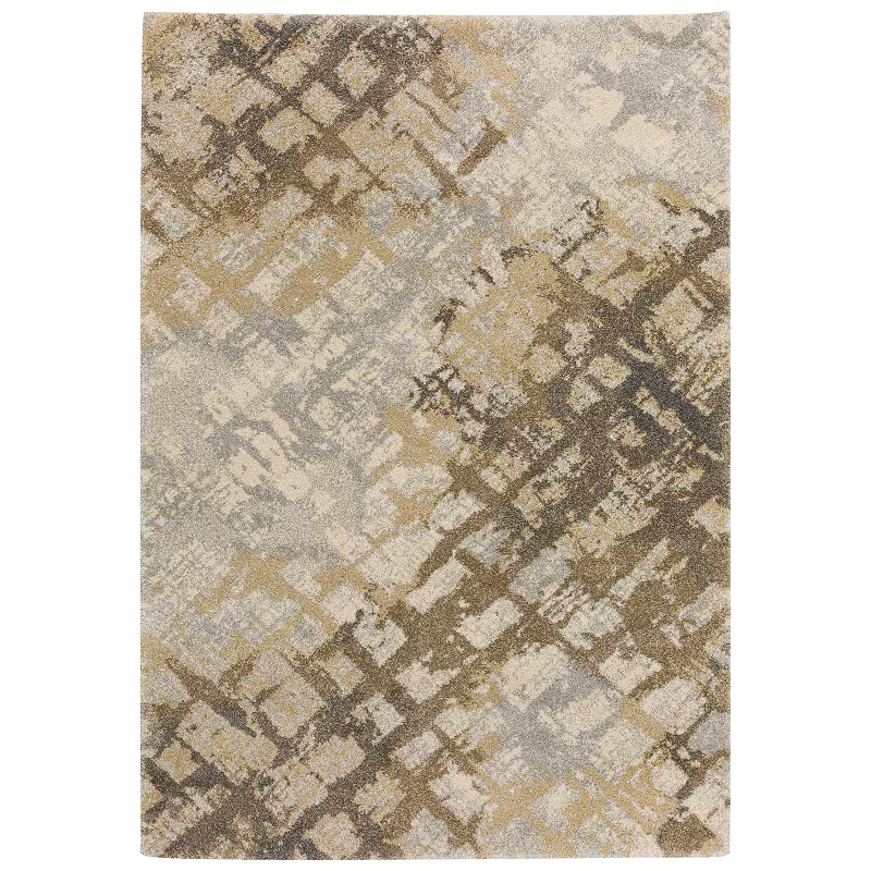 Addison Barkley Distressed Crosshatch Rug