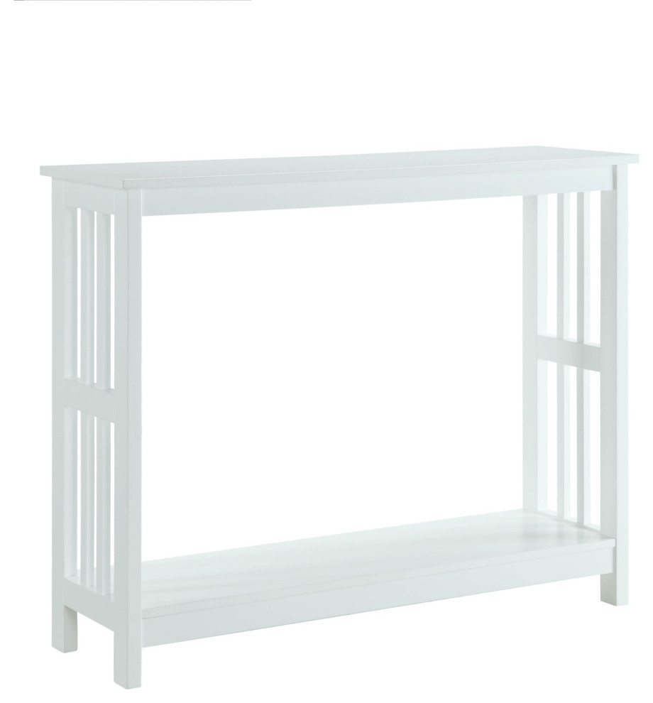 Mission Console Table With Shelf   Transitional   Console Tables   by Convenience Concepts  Houzz