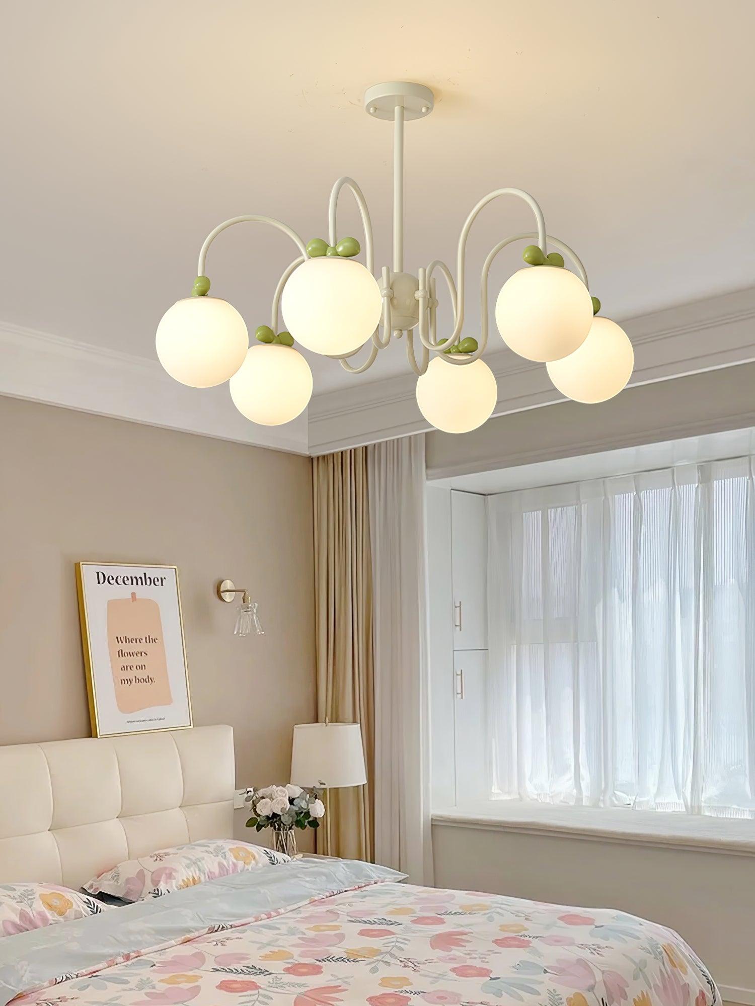 Cream Cherry Chandelier