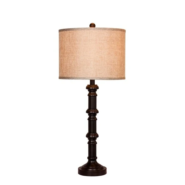 Fangio Lighting's 1596ORB 31 in. Oil Rubbed Bronze Metal Table Lamp