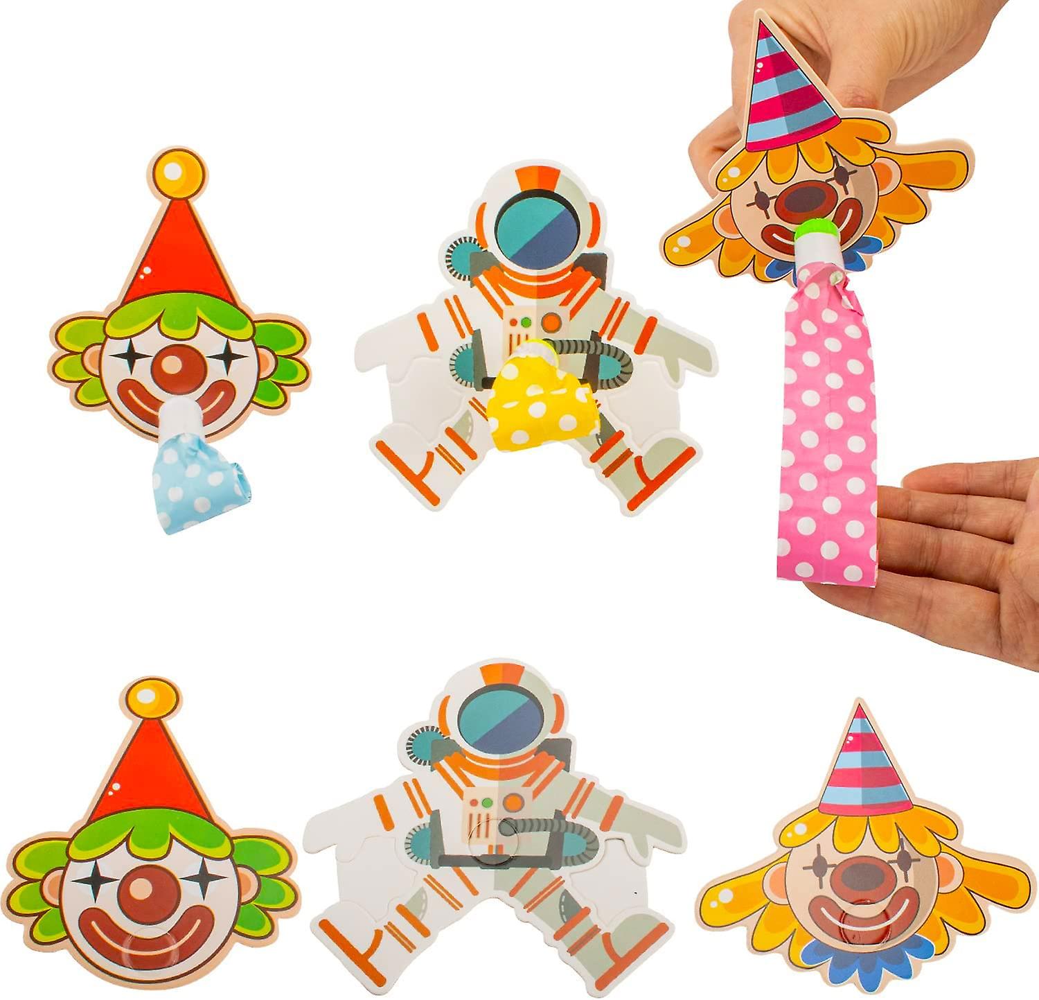 30 Pieces Character Party Horn Noisemakers Birthday Blow Horns Blowouts Whistles Party Favors Party Blower(3 Kinds Profession)