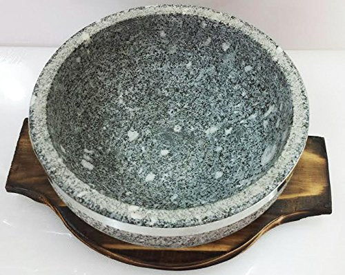 Natural Stone Bowl For Korean Food Bibimbap and Soup 36oz