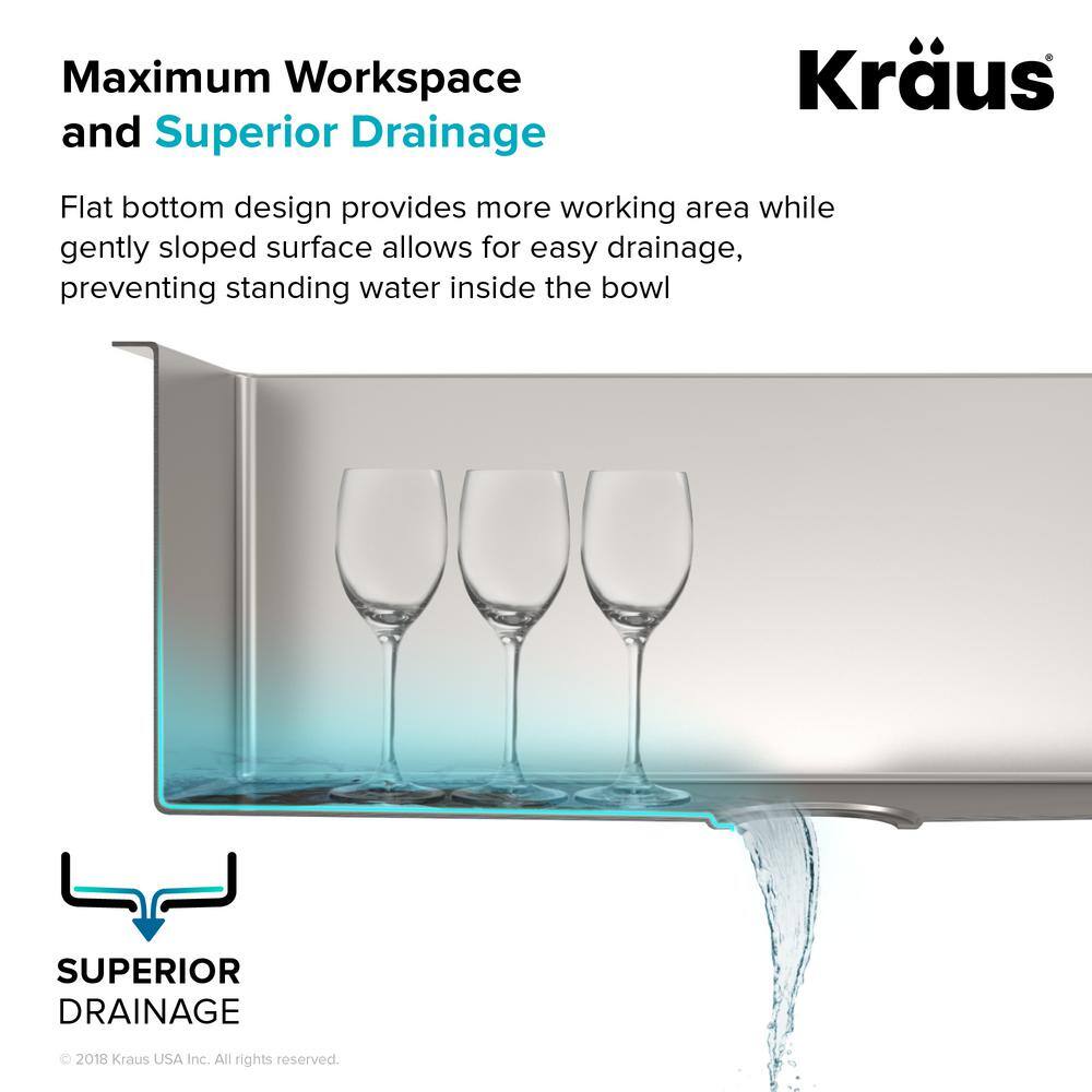 KRAUS Standart PRO All-in-One Undermount Stainless Steel 30 in. Single Bowl Kitchen Sink with Faucet in Stainless Steel KHU100-30-1610-53SS