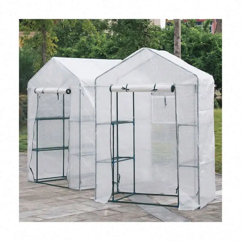 Greenhouses Outdoor Mini Polycarbonate Bed Stand Cast Iron Cover Beds Lin Hai Manufacturing  Small Top Garden Greenhouse