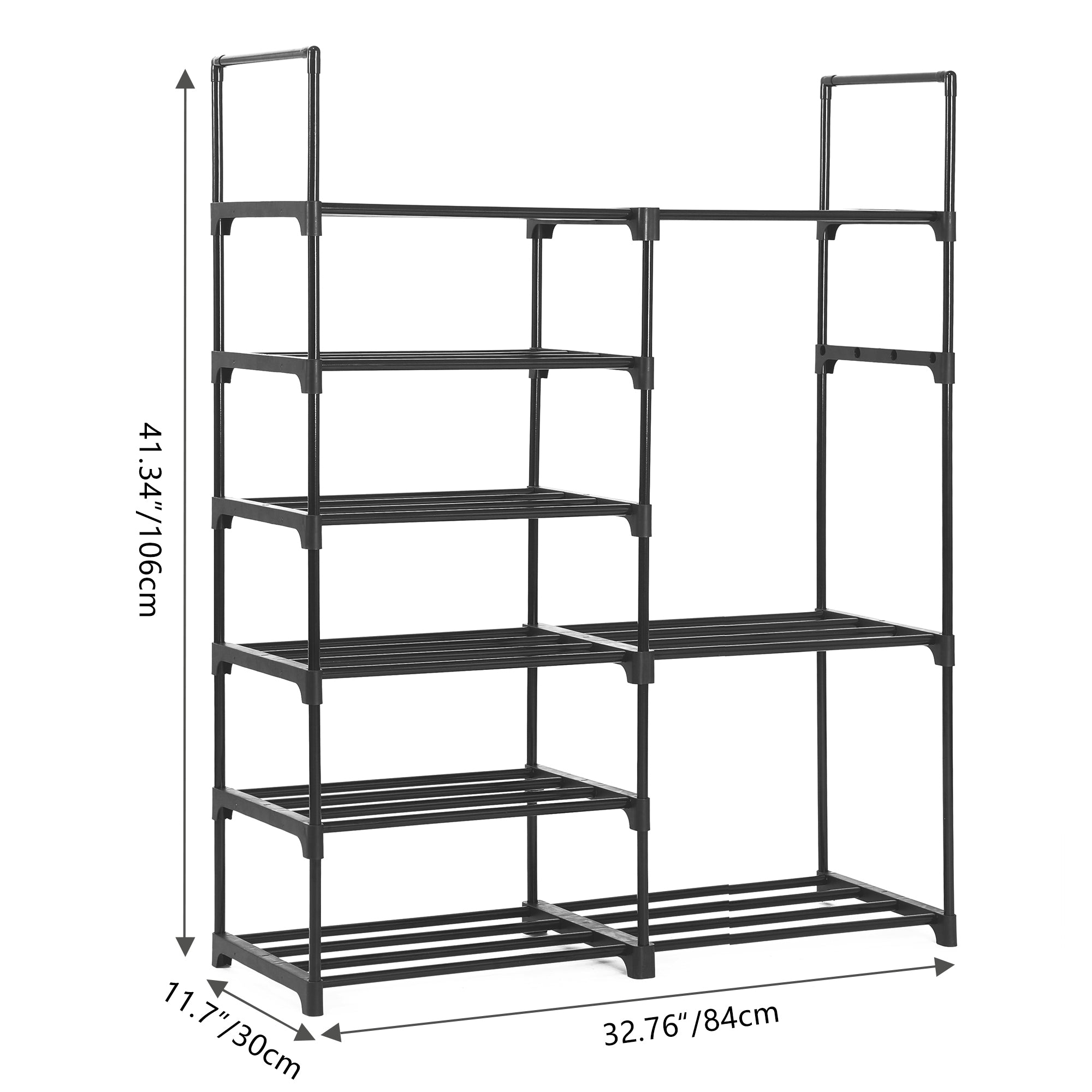 FAFIAR 6 Tiers Shoe Rack Organizer Metal 24-30 Pairs of ShoesandBoots