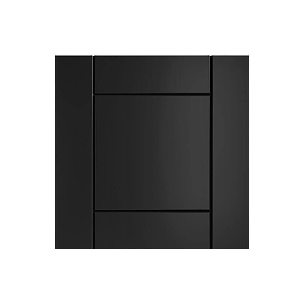 WeatherStrong Sanibel 13 in. W x 0.75 in. D x 13 in. H Black Cabinet Door Sample Pitch Black Matte SD1313-HD-SPB