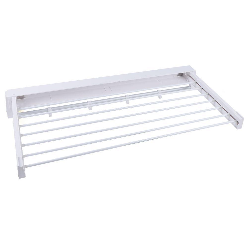 YIYIBYUS 33.66 in. x 14.76 in. White Collapsible Clothes Towels Drying Rack HG-HSYXF-7023