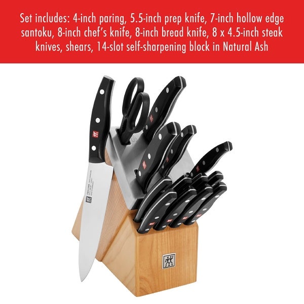 ZWILLING TWIN Signature 15-pc Self-Sharpening Knife Block Set