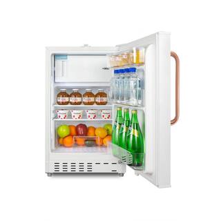 Summit Appliance 20 in. 2.68 cu. ft. Mini Refrigerator in White with Freezer ADA Compliant ADA302RFZTBC