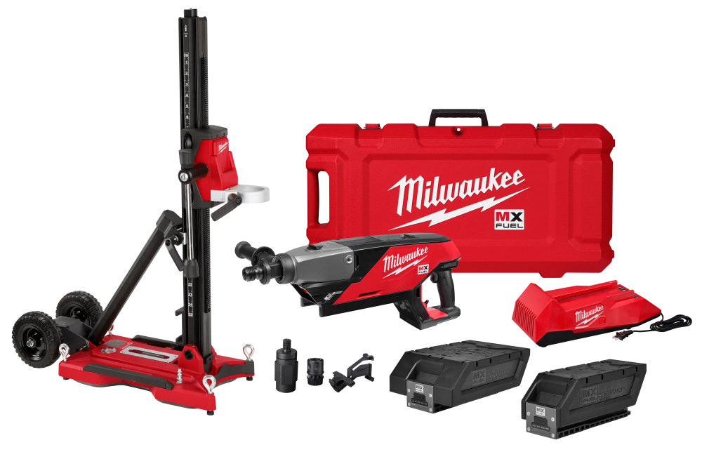 Milwaukee MX FUEL Handheld Core Drill Kit with Stand MXF301-2CXS from Milwaukee