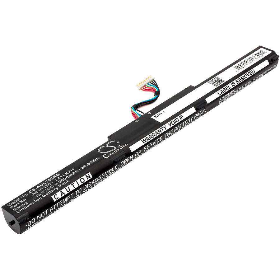 Asus GL752JW GL752VL GL752VL1A GL752VL2B GL752VL Replacement Battery BatteryClerkcom Laptop and Notebook