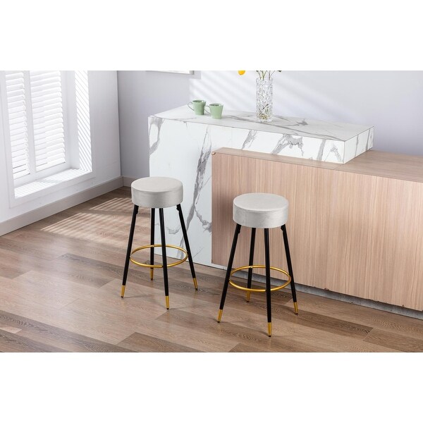 Counter Height Bar Stools for Kitchen Island Coffee Shop Bar，Set of 2