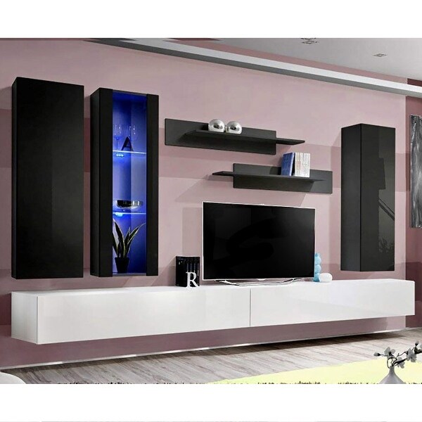 Fly EF4 30TV Wall Mounted Floating Modern Entertainment Center