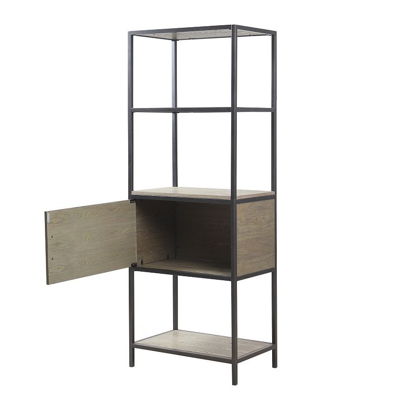 Madison Park Pagosa 3-Shelf Bookcase and Lower Storage Cabinet Set