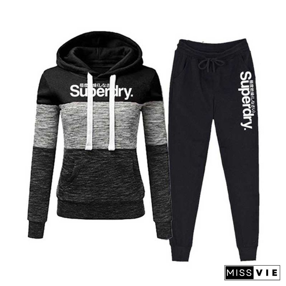 Plus Size 2 Two Piece Set Women Tracksuit Tops And Pants Fashion Jogging Sets Outfits Sweat Suits