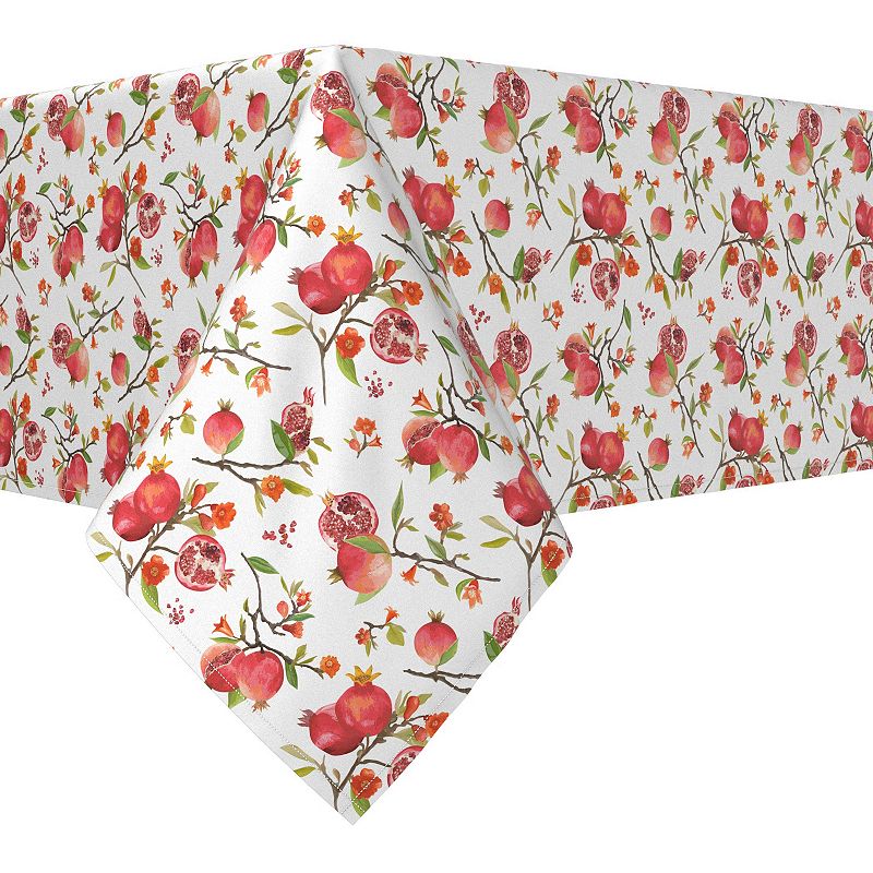 Square Tablecloth， 100% Polyester， 54x54， Pomegranate Paradise