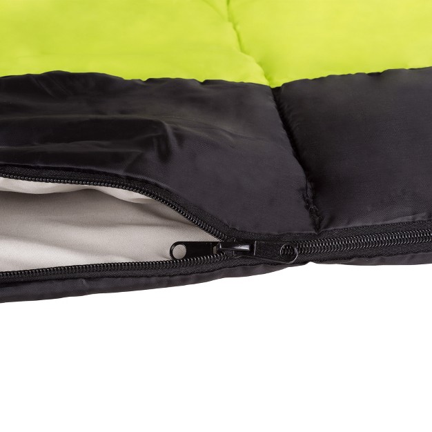 Leisure Sports 2 season Lightweight Sleeping Bag Neon Green