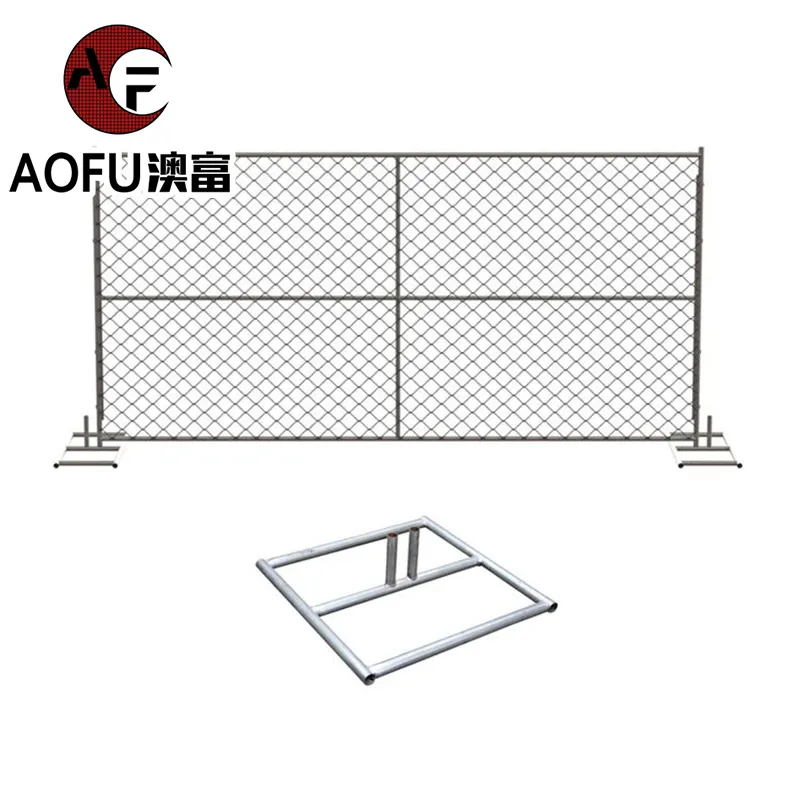 Temporary fancing panels Supplies and custom 8 ft pvc chain link cyclone wire fence price