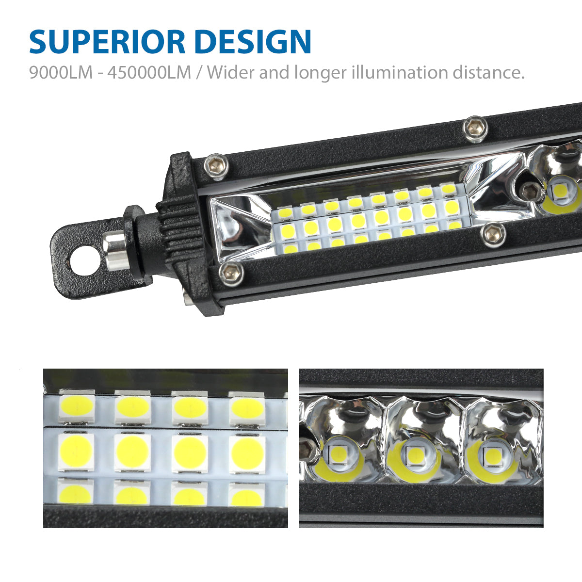 6000K LED Work Light Bar Stripe for  Ship Auto Driving Fog Lamp SUV