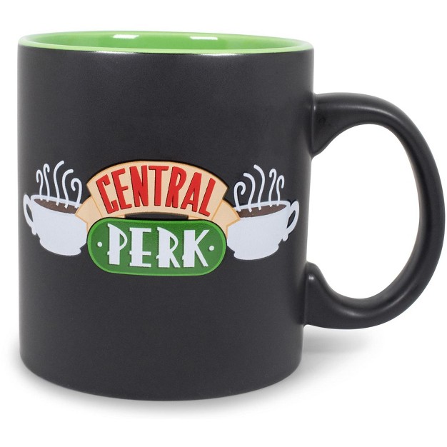 Silver Buffalo Friends Central Perk Doodle Logo Ceramic Mug Holds 20 Ounces