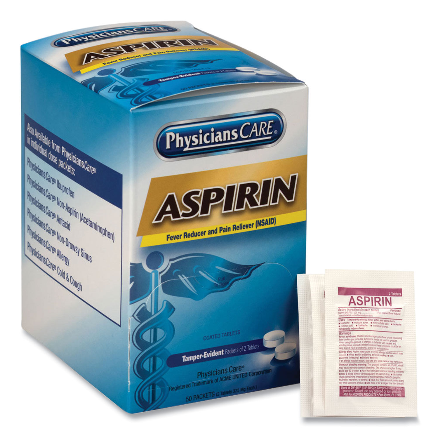 Aspirin Medication by PhysiciansCareandreg; ACM90014