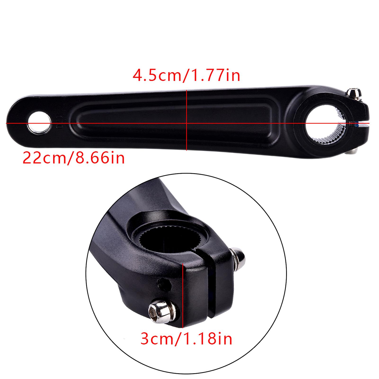 Aluminum Alloy Bike Bicycle Left Crank Arm For 590 610 Slx Xt Xtr Crankset(black)