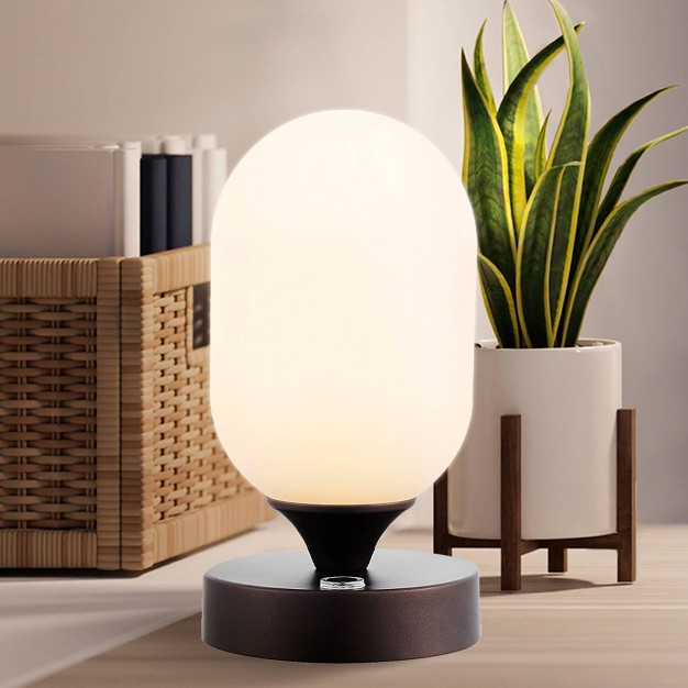 Eli Modern Minimalist Iron Rechargeable Integrated Led Table Lamp Jonathan Y