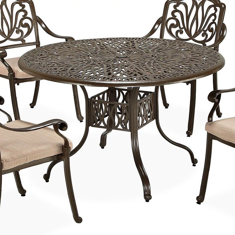 homestyles Cast Aluminum Patio Dining Table