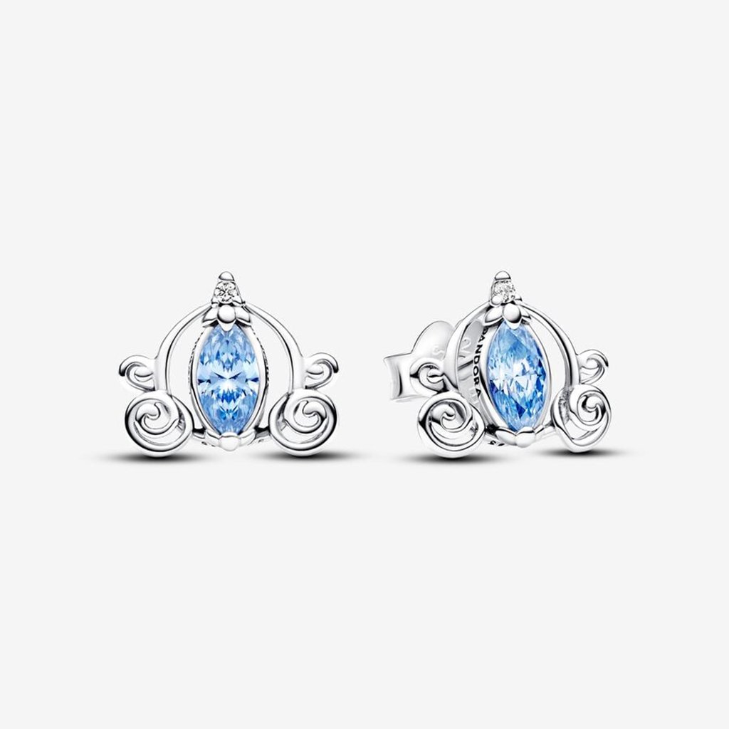 PANDORA  Disney Cinderella's Carriage Stud Earrings - Sterling Silver