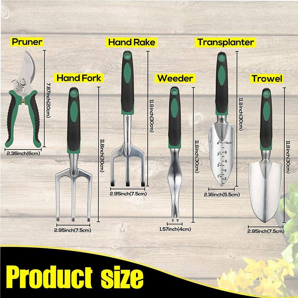 11-Piece Heavy-Duty Aluminum Gardening Gift Gardening Tools Garden Tools Set B08PVT6S4X