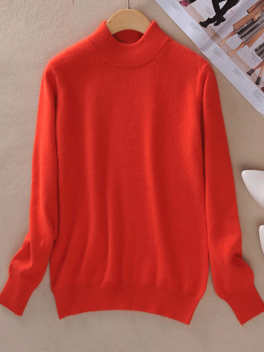 47% Off Women's Half-High Collar Sweater Pullover