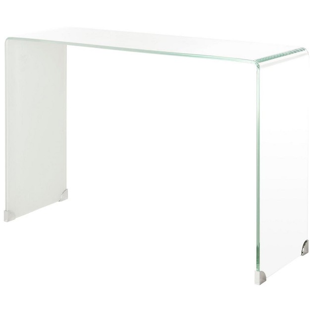 Crysta Ombre Glass Console Table Safavieh