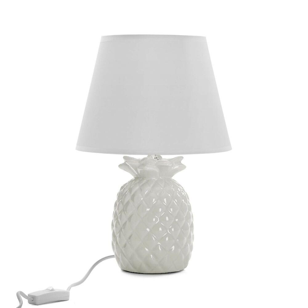 Lampe de bureau Versa 1 Ananas Blanc Céramique 17 x 34 x 17 cm