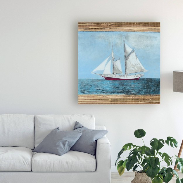 Naomi Mccavitt x27 seagrass Nautical I x27 Canvas Art Trademark Fine Art