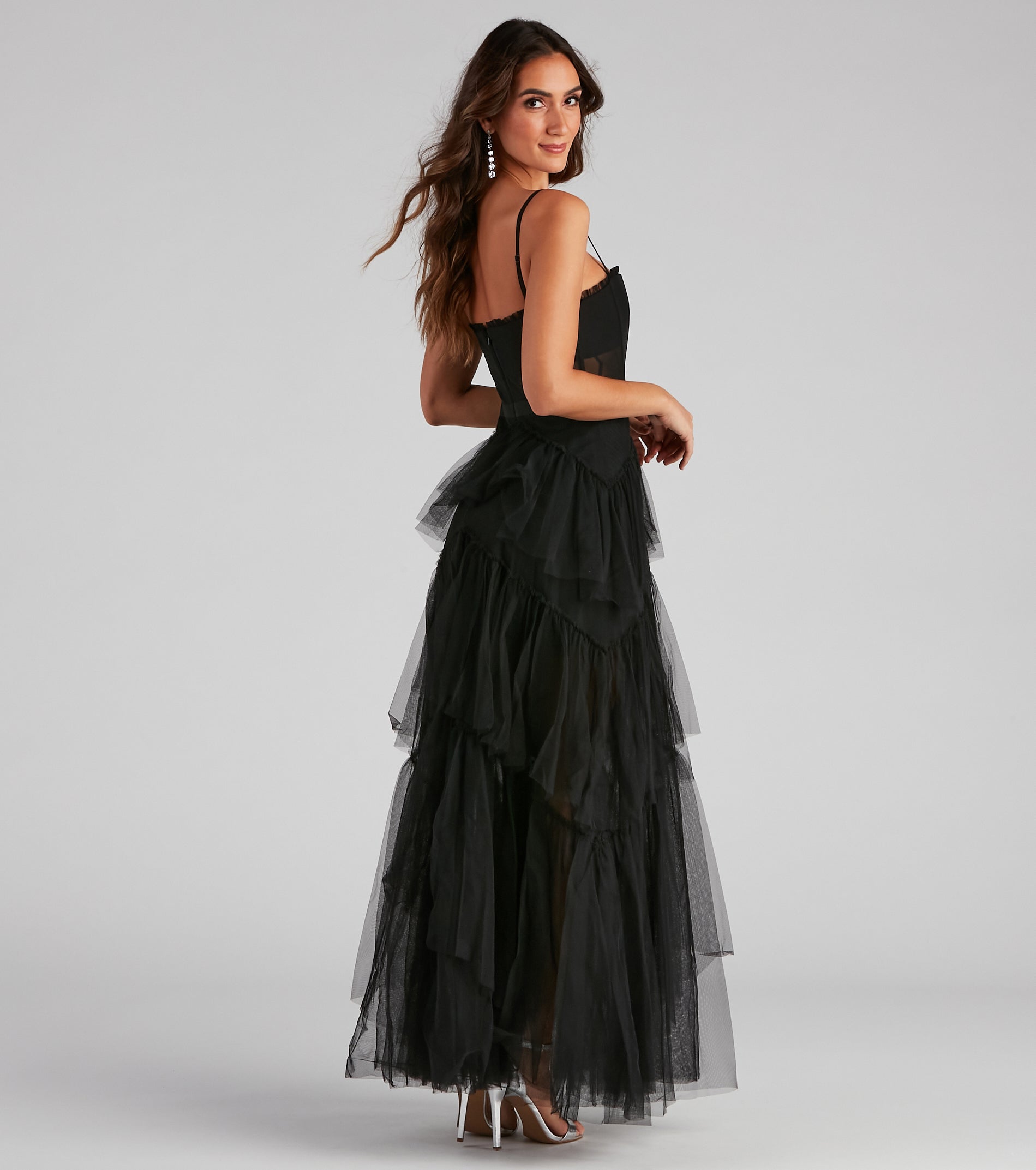 Laura Formal Tiered Tulle Dress