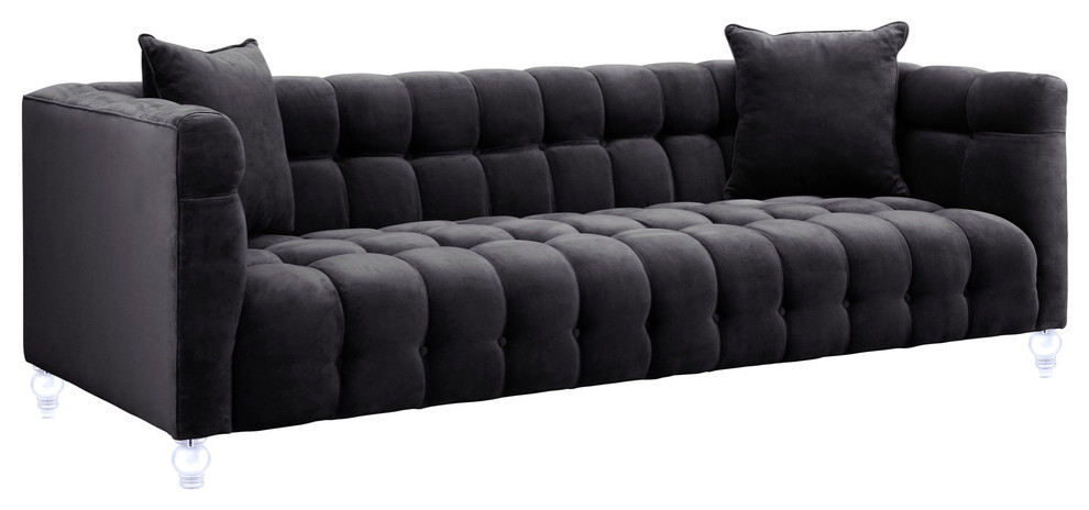 Bea Velvet Sofa   Traditional   Sofas   by TOV Furniture  Houzz