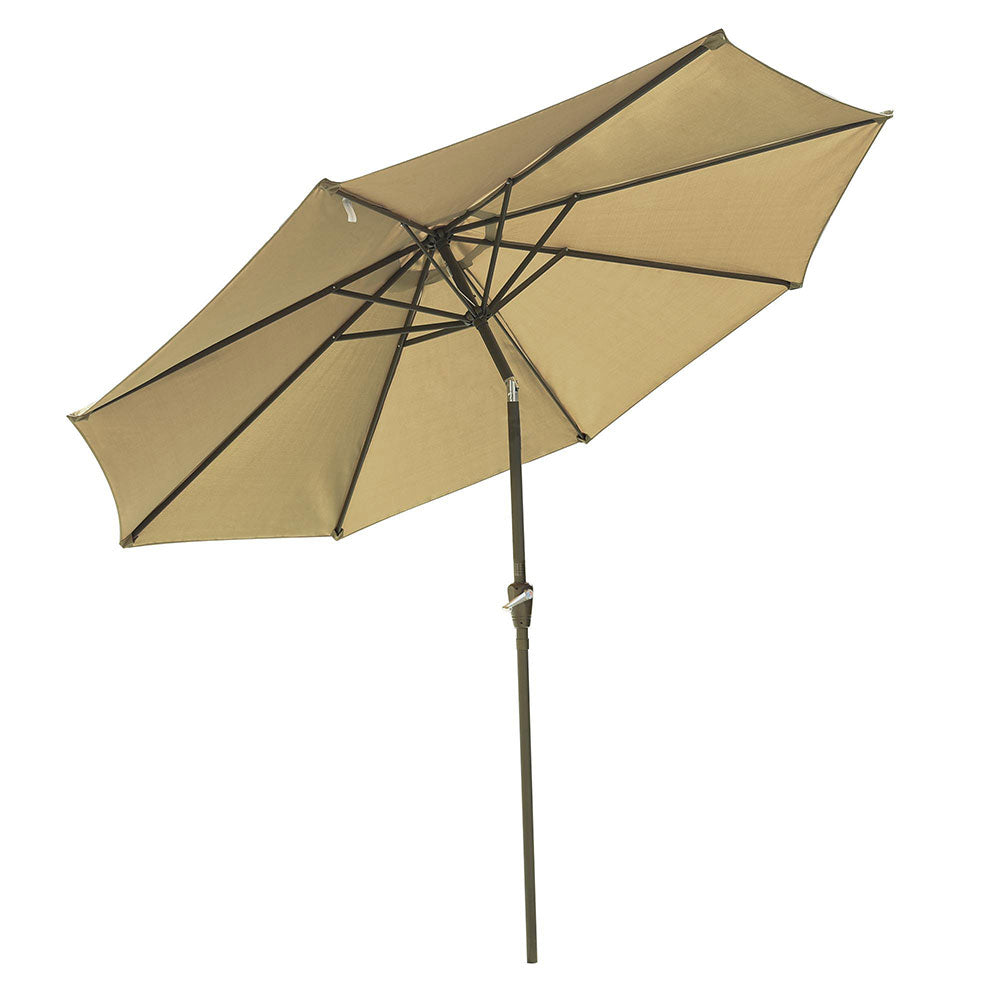 Yescom 9ft 8-Rib Patio Tilt Market Umbrella w/ 200gsm Canopy Color Options