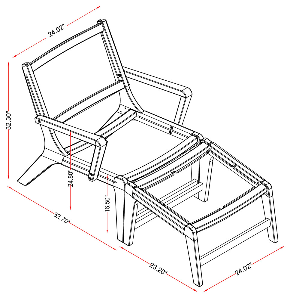 Twin Sevilla Rope Chair Set   Beach Style   Outdoor Lounge Chairs   by Made4Home  Houzz